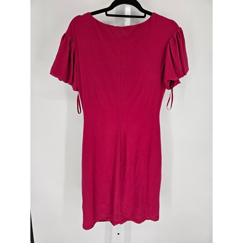 LAUREN Ralph Lauren Womens Sz 8 Knee Length Short Sleeve Formal Dress Pink - Picture 4 of 4